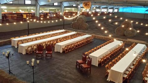 Riding Arena Wedding, Horse Arena Wedding, Arena Weddings, Covered Arena, Hockey Arena, Horse Arena, Ivy Rose, Indoor Arena, Riding Arenas