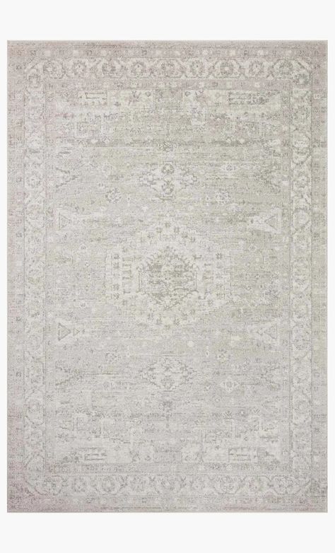 ODT-02 SILVER / IVORY | Loloi Rugs Living Room Statement Piece, Loloi Pillows, Elegant Entryway, Serene Bedroom, Loloi Rugs, Artisan Rugs, Silver Rug, Traditional Motifs, Ivory Rug