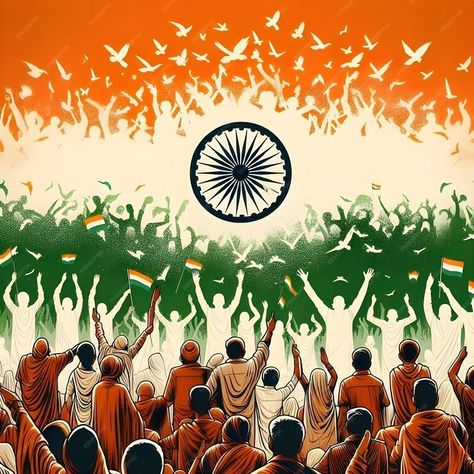 Premium Photo | A group of people with the word indian independence day 78 Independence Day India, 78 Independence Day, Independence Day India Poster, Creative India, Indian Flag Colors, 2023 Drawing, Art Competition Ideas, Independence Day Drawing, Cubicle Wall