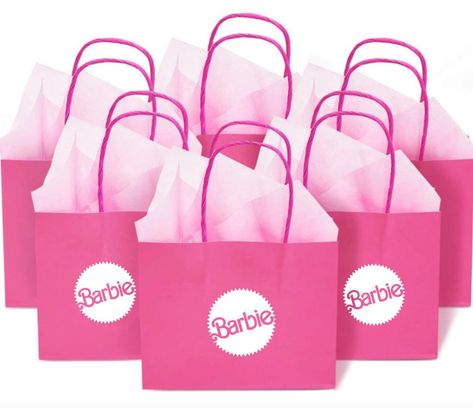 Barbie Loot Bags, Barbie Party Decorations, Barbie Theme Party, Barbie Birthday Party, Barbie Theme, Loot Bags, Malibu Barbie, Barbie Birthday, Barbie Party