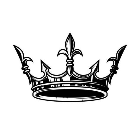 Kings Crown Drawing, Roman Crown, Coronas Tattoo, King Crown Drawing, King Crown Tattoo, Crown Silhouette, Crown Drawing, Fake Skin, King Tattoos