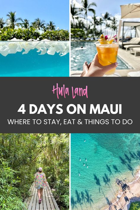 4 Day Maui Itinerary with Hawaii trip planning tips for the perfect Maui Hawaii vacation, including must-see spots and activities for your trip to Maui. Maui Honeymoon Itinerary, Best Maui Excursions, South Maui Things To Do, Wailea Maui Things To Do, Westin Maui Resort & Spa Hawaii, Maui Must Do Activities, Maui Family Vacation, Iao Valley Maui, Top Things To Do In Maui