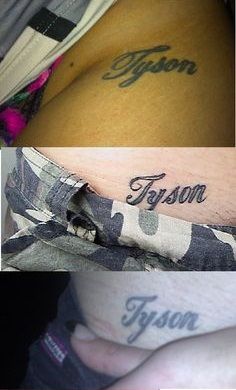 People with my name tattooed on them #tysontattoo #thenumber37 #tyson My Name Tattoo, Name Tattoo, Tattoo Shop, Jesus Fish Tattoo, My Name, Tattoo Quotes, Tattoos