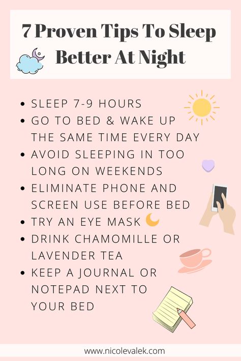 How to sleep better at night and wake up feeling refreshed Better Sleep Tips, Tips To Sleep Better, Morning Tips, Sleeping Hacks, Healthy Sleep Habits, How To Sleep Faster, Sleep Remedies, Self Care Bullet Journal, Sleep Tips