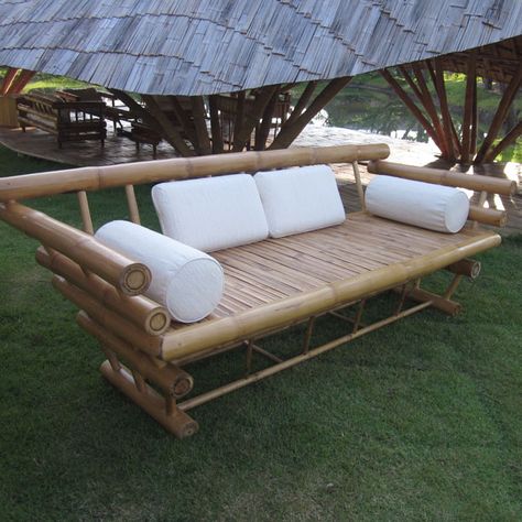 Furniture Elephant Bamboo Sofa Bamboo Couch, Bamboo Furniture Diy, Bamboo Furniture Design, Bamboo Diy, Bamboo Building, Bamboo Sofa, Bamboo House Design, Bamboo Architecture, Bamboo Decor