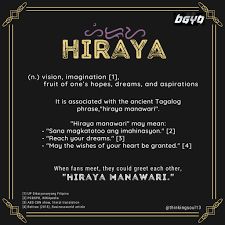 ً🍂 on X: "Ok. Here's my entry. Fandom name: HIRAYA (vision; fruit of one's dreams) How fans would greet each other: HIRAYA MANAWARI (May the wishes of your heart be granted.) Hiraya Hiraya Manawari Wallpaper, Hiraya Manawari Meaning, Names With Meaning, Dreaming Of You, Meant To Be, Fruit, Writing, Quotes, Quick Saves