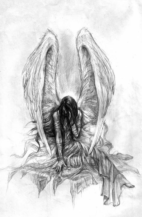 Fallen Angel Falling Angel Drawing, Angel Drawing Easy, Morning Scribbles, Fallen Angel Art, Ink Tattoo Design, Angel Sketch, Red Tattoo Ideas, Red Ink Tattoo, Gothic Drawings