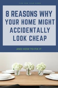 How to inexpensively stage a house to sell. DIY your bedroom, living room or kitchen and avoid these eight ways you might accidentally be making your house look cheap. Stage A House To Sell, Sell House, Home Staging Ideas, House Staging, Home Staging Tips, Staging Ideas, Sell Your House Fast, Sell Diy, Selling Tips