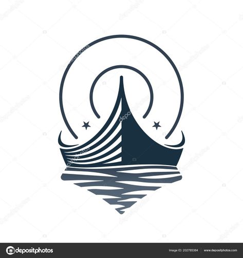 Boat Logo Design Ideas, Venice Boat, Boat Logo, Rowing Boat, Ship Logo, Paper Boat, Paper Ship, Design Grafico, Row Boat