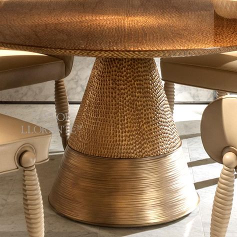 Luxury Dining Table - 3D Bronze Finish | TAYLOR LLORENTE FURNITURE Kitchen Living Room Combo, Iron Table Legs, Luxury Dining Tables, Moroccan Table, Luxury Dining Table, Bronze Table, Iron Table, Luxury Dining, Brass Table