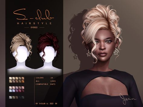 The Sims Resource - Curly updo hairstyle(Joan) Claw Clip Hairstyles Sims 4 Cc, Sims4 Cc Wedding Hair, Sims 4 Cc Hair Female Updo, Wedding Hair Cc Sims 4, Sims 4 Cc Hair Plaits, Sims 4 Curly Updo, Sims 4 Alpha Skin Details, Sims 4 Cc Hair Sims Resource, Sims 4 Cc Hair Thesimsresource