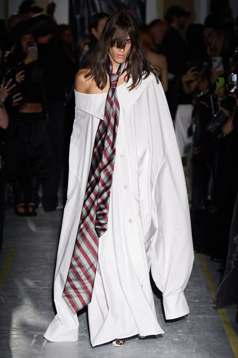 Tie Styles, Indie Design, Spring 2024, Jean Paul, Jean Paul Gaultier, Couture Fashion, White Shirt, Paris Fashion, Runway Fashion