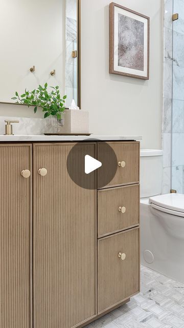 Bathroom upgrade from @wayfair! #WayfairPartner

I had my heart set on a fluted wood vanity for our bathroom remodel, and was so excited ... | Instagram Diy Fluted Vanity, Fluted Wall Bathroom, Fluted Bathroom Vanity, Fluted Vanity, Luxury Powder Room, 2024 Bathroom, Fluted Wood, Luxury Powder, Instagram Bathroom