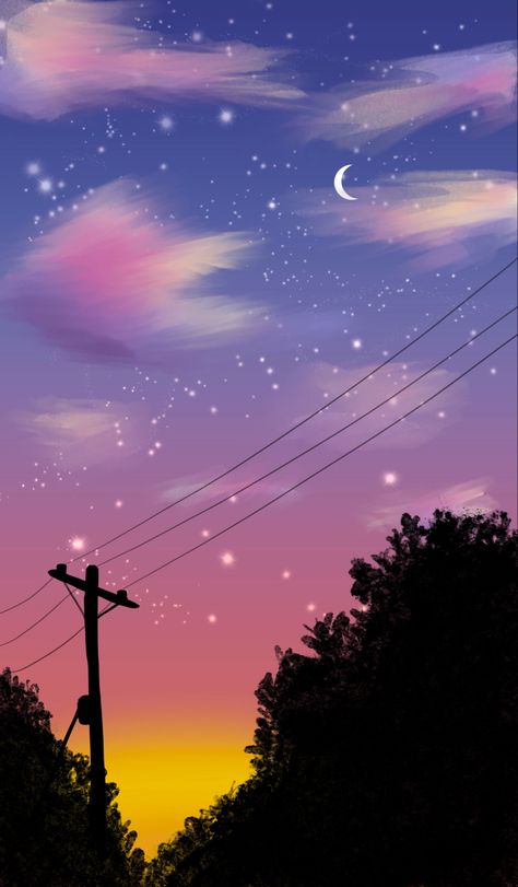 #thesky #moon #procreate #stars #star Moon Procreate, Calendar Design Inspiration, Fashion Gal, Anime Wallpaper Phone, Ibis Paint, Wallpaper Phone, Wallpapers Backgrounds, Moon Goddess, Dreamy Art