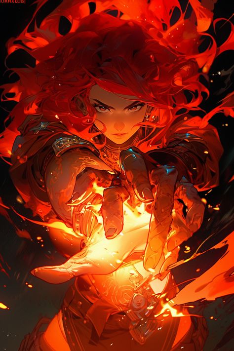 Fire Magic Character Design, Fire Themed Character Design, Sanji Ace, Fire Fanart, Divine Dragon, Galaxia Wallpaper, Fire Woman, Demonslayer Tanjiro, Dragon Super