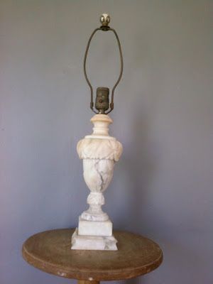 Lamp Parts and Repair | Lamp Doctor: Vintage Alabaster Marble Urn Lamp Repaired With Fi... Marble Lamps, Urn Lamp, Alabaster Lamp, Lamps Bedroom, Lamps Floor, Marble Lamp, Marble Table Lamp, Threaded Rods, Old Lamps