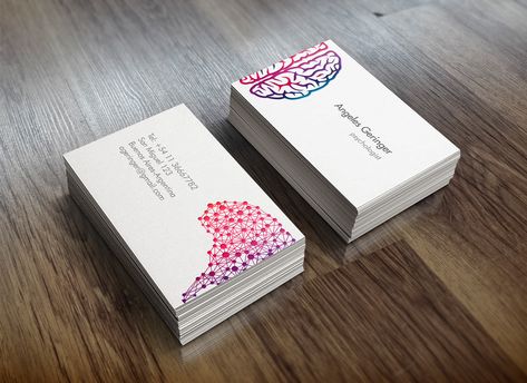 Psychology Cards Design, Psychology Visit Card, Business Card Psychology, Psychologist Business Card Design, Psychologist Visiting Card, Logo Psychologist, Visiting Cards Design Psychologist, Psychology Business Card, Psychologist Business Card