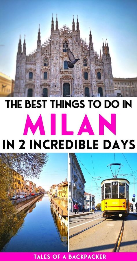 Milan Travel Guide: Don't miss these Milan travel travel tips, so you can enjoy your trip without missing out on the best places to visit in Milan Italy! We've got beautiful Milan photography and awesome activities in Milan for your weekend city break Milan in Italy. If you only have 2 days in Milan, you can still see & do a lot in this wonderful city - all you need is my essential Milan itinerary with the best things to do in Milan in one fabulous weekend trip. Milan Itinerary, Milan Photography, Milan Travel Guide, Things To Do In Milan, To Do In Milan, What To Wear In Italy, Milan Travel, Milan Hotel, Enjoy Your Trip