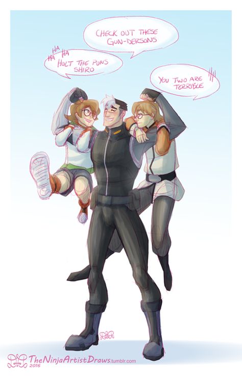 Shiro with pidge and matt Matt Voltron, Vld Fanart, Matt Holt, Takashi Shirogane, Shiro Voltron, Lazy Town, Voltron Funny, Voltron Comics, Form Voltron