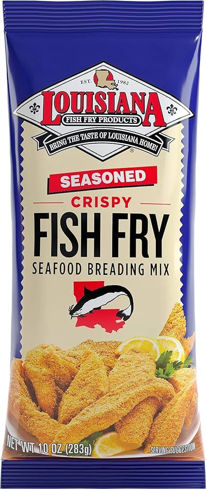 Amazon.com : Louisiana Fish Fry Products Seasoned Fish Fry, 10 oz (Pack of 12) : Grocery & Gourmet Food Louisiana Fish Fry Seasoning Recipe, Fish Fry Seasoning Recipe, Fish Fry Seasoning, Crawfish Boil Recipe, Fry Seasoning, Louisiana Fish Fry, Cajun Seafood Boil, Crispy Shrimp, Fried Fish Recipes