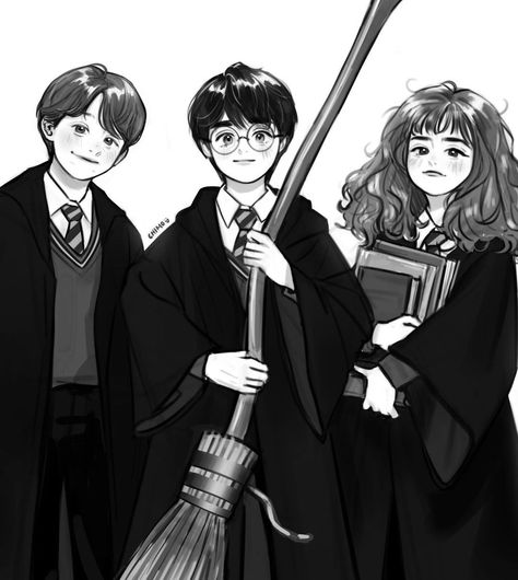 Guys Illustration, Harry Hermione Ron, Ron And Harry, Harry Potter Art Drawings, Harry Potter Illustrations, Harry Potter Ron, Harry Potter Pin, Harry Potter Artwork, Harry Potter Drawings