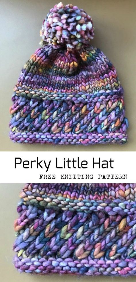 Perky Little Hat Free Knitting Pattern Hat Free Knitting Pattern, Little Hat, Knitting Patterns Free Hats, Hat Patterns, Hat Knitting Patterns, Free Knitting Pattern, Knitted Hat, Knit Or Crochet, Easy Knitting