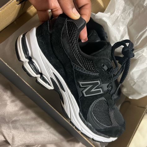 Brand New Never Worn Size 6.5 Women/ 5 Men Black Shoes New Balance, Back 2 School Shoes, Shoes For Women New Balance, Black Sneakers For School, New Balance 2002r Outfit Black Women, Trending Sneakers 2024, New Balance Black Women, Black New Balance Outfit, Shoes To Get