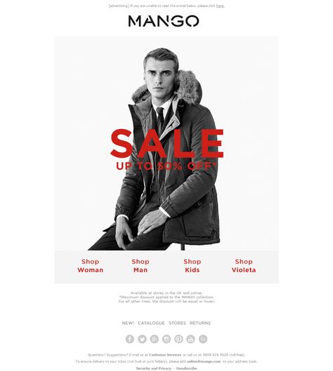 Mango Sale Email Mango Brand Clothing, Offer Ads, Mango Sale, Clothing Ads, Black Friday Campaign, H&m Sale, Mango Collection, Sale Email, Mango Clothing