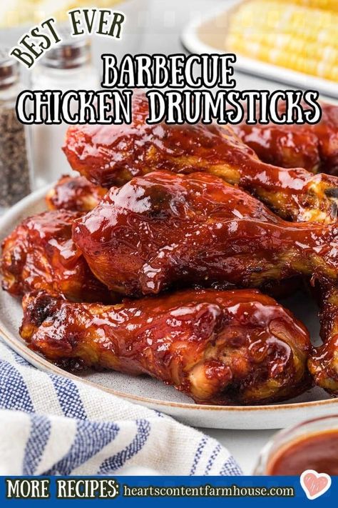 These BBQ chicken drumsticks are a delicious blend of smoky, tangy, and juicy flavors. Brined and grilled to perfection, they’re finished with a homemade sauce that’s out of this world. Oven Bbq Chicken Legs, Oven Baked Bbq Chicken Drumsticks, Barbecue Chicken Drumsticks, Baked Bbq Chicken Drumsticks, Bbq Drumsticks, Bbq Chicken Drumsticks, Bbq Chicken Legs, Brine Chicken, Homemade Barbecue Sauce