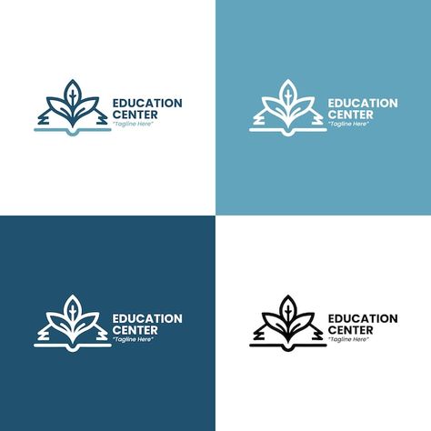 Center Logo, Logo Psd, Free Business Card Mockup, School Logo, Education Center, Business Card Maker, Poster Maker, Flyer Maker, Card Banner