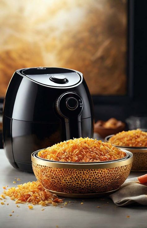 Crispy Rice Recipe Air Fryer: A New Twist on a Classic | KitGiz Crispy Rice In Air Fryer, Air Fryer Sushi Rice, Air Fryer Crispy Rice, Airfry Rice Paper Rolls, Crispy Rice Spicy Tuna Air Fryer, Rice Air Fryer, Crispy Rice Recipe, Rice Crispies Recipe, Recipe Air Fryer