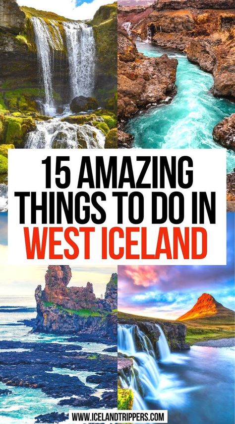 15 Amazing Things to do in West Iceland Visit Iceland Bucket List, Summer Destinations Europe, Iceland Roadtrip, Places To Visit In Iceland, Iceland Bucket List, West Iceland, Travel To Iceland, Norway Cruise, Things To Do In Iceland