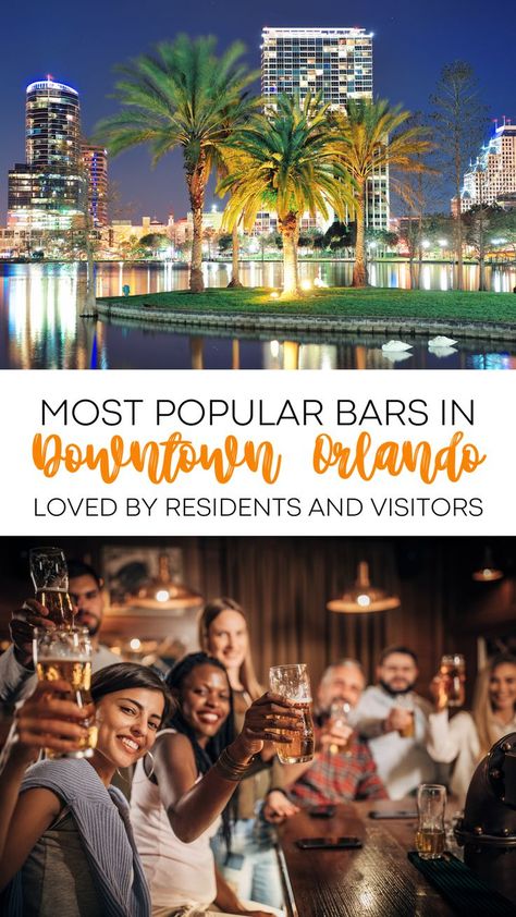 If you’re wondering about where to get drinks in Downtown Orlando, then wonder no more. Down below, you’ll find everything you need to know about the bar scene in Downtown Orlando, including all the best watering holes to really get a taste of the nightlife. Downtown Orlando Things To Do, Restaurants In Orlando Florida, Orlando At Night, Orlando Nightlife, Restaurants In Orlando, Florida Activities, Birthday Travel, Downtown Orlando, Travel Activities