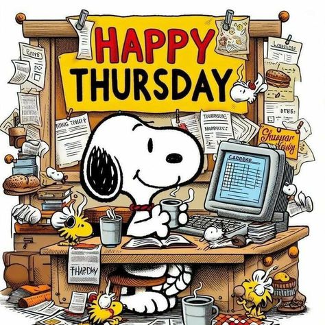 Good Thursday Morning Gif, Thursday Snoopy, Snoopy Thursday Mornings, Thursday Snoopy Mornings, Snoopy Thursday, Happy Thursday Snoopy, Snoopy Happy Thursday, Good Thursday Morning, Gif Thursday Good Morning