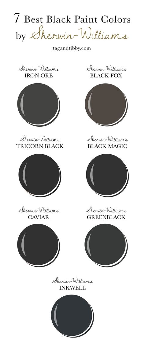 Black Fox Exterior Trim, Sw Black Fox Exterior, Black With Green Undertone Paint, Black Paint With Green Undertones, Sw Black Magic Exterior, Black Magic Sw Paint, Sw Tricorn Black Exterior, Sherwin Williams Black Magic Cabinets, Sw Black Fox Cabinets