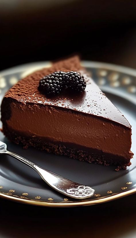 Indulge in this Decadent Chocolate Mascarpone Cheesecake that’s perfect for chocolate lovers! A smooth and creamy filling made with mascarpone and rich chocolate sits atop a buttery graham cracker crust. Finished with a drizzle of chocolate ganache, this cheesecake is an elegant dessert that’s perfect for special occasions or a sweet treat at home. Every bite is a chocolate lover's dream! Cheesecake Garnish Ideas, Chocolate Mascarpone Cheesecake, Steakhouse Desserts, Unique Baking Recipes, Fancy Cheesecake, Chocolate Ganache Pie, Assorted Pies, Fancy Pies, Unique Cheesecake Recipes