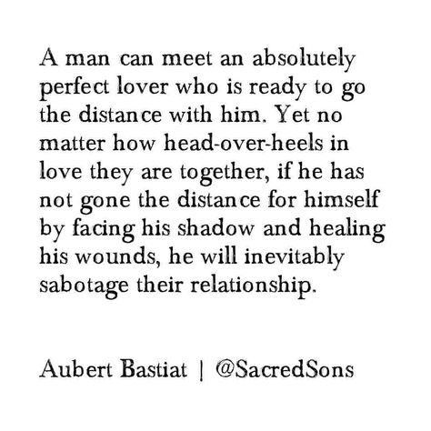 Words from @spiritualheart to all the men who are afraid to commit to one partner, believe that committed relationships are a trap, or have a pattern of infidelity or abandoning good relationships whenever their partner calls them forward in honesty and accountability. And yes, it goes both ways but this is for the men who have these patterns.⁣⁣⁣⁣⁣ ⁣⁣ As men one of the most important lessons for us to grasp in life is that a committed partner who truly loves us as we are and yet continually ... Time To Heal Quotes Relationships, Sabotage Relationship Quotes, Taking Time To Heal Quotes, Take Time To Heal Quotes Relationships, Sabotaging Relationships Quotes, I Hope You Heal, I Hope You Heal From Things, Relationship Sabotage, Self Sabotage Quotes Relationships