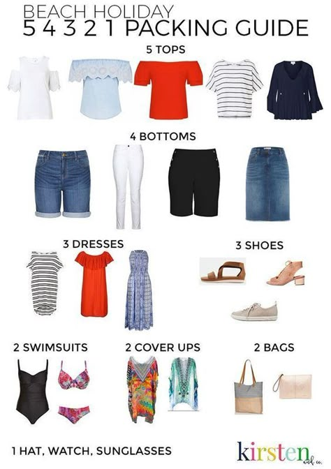 Beach Holiday Packing, Beach Holiday Wardrobe, Beach Vacation Packing, Extra Petite, Packing Guide, Travel Capsule Wardrobe, Holiday Packing, Beach Vacation Outfits, Travel Capsule