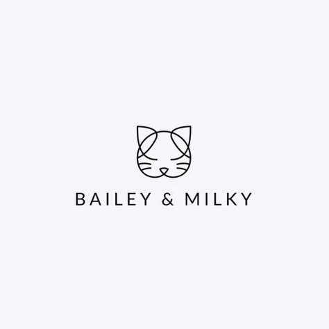 Cat Logos Ideas, Cat Logo Design Icons, Cat Logo Ideas, Cat Logo Design Ideas, Logo Chat, Cats Logo, Cat Logos, Logo Cat, Cat Logo Design