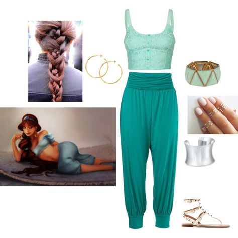 Princess Jasmine inspired Diy Jasmine Costume, Jasmine Costume Diy, Diy Genie Costume, Princess Jasmine Costume Diy, Jasmine Costume Women, Jasmine Diy, Genie Costume, Princess Jasmine Birthday Party, Princess Jasmine Birthday