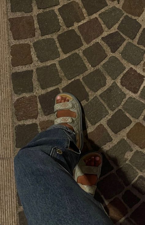 #dadshoes #chanel #chanelsandals Chanel Sandals, Dad Shoes, Summer Outfit, Birkenstock, Summer Outfits, Chanel, Sandals, Quick Saves