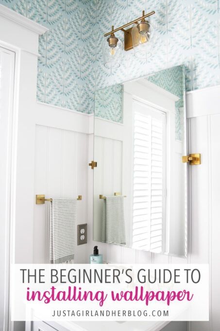 If you're going to be installing wallpaper in your house soon, be sure to read this easy step-by-step tutorial first! We'll walk you through each step of the wallpaper installation process, and you'll have a beautifully wallpapered space in no time! | #wallpaper #removablewallpaper #howtowallpaper No Time Wallpaper, Wallpaper Half Bath, Installing Wallpaper, Wallpaper Installation, Time Wallpaper, Charleston Homes, How To Install Wallpaper, Painted Ceiling, Wallpaper Size