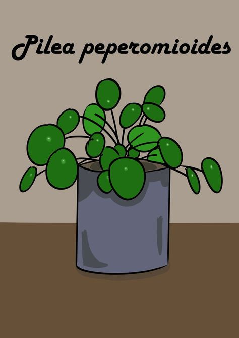 A little digital drawing of pilea peperomioides (or chinese money plant). #design #art #plants #digital #nature #doodle Doodle Plants, Nature Doodle, Houseplant Art, Plant Doodle, Art Plants, Pilea Peperomioides, Chinese Money Plant, Money Plant, Plant Drawing