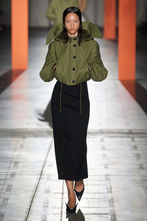 Power Dressing, Milano Fashion Week, Miuccia Prada, Winter 2023, Fall 2023, Fashion Show Collection, 2023 2024, Milan Fashion Week, Minimalist Fashion