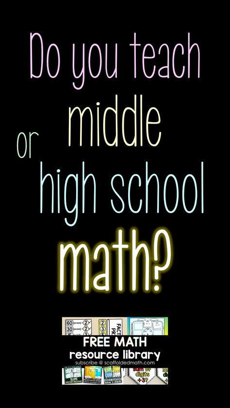 Library High School, Gen Math, Junior High Math, Free Math Resources, Special Education Math, Geometry High School, Teaching Mathematics, Math Education, Math Anchor Charts