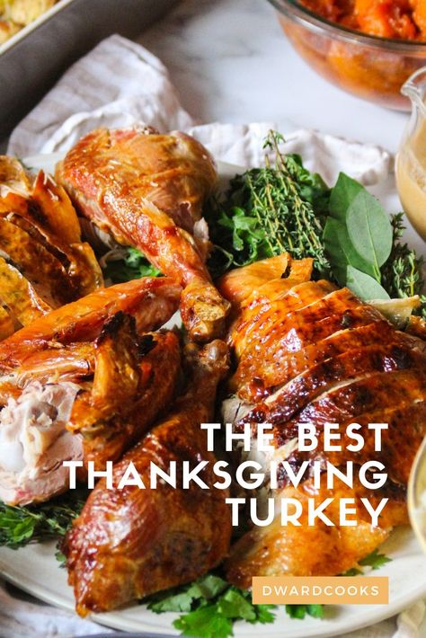 thanksgiving turkey recipe Preparing A Turkey, Cooking The Perfect Turkey, Carving A Turkey, Hosting Thanksgiving Dinner, Turkey Brine Recipes, Smoked Turkey Recipes, Roast Turkey Recipes, Turkey Brine, Brine Recipe