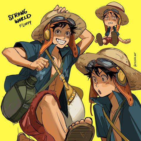 Tec is a natural disaster on Twitter: "Luffy and his hats https://t.co/roxK6lPXMm" / Twitter Etcetera Art, Luffy Bounty, Luffy Outfits, One Piece Fairy Tail, The One Piece Is Real, One Piece Ace, One Piece Is Real, One Piece Art, Natural Disaster