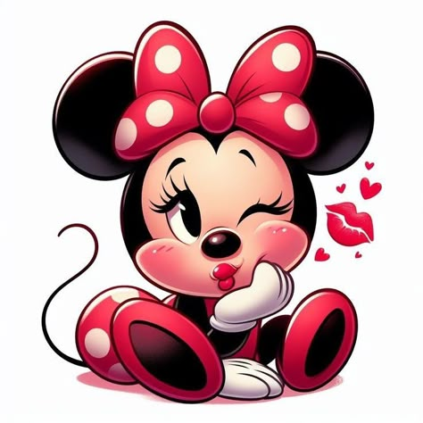 Mini Mouse Cartoon, Cartoon Outline, Minnie Mouse Drawing, Minnie Mouse Cartoons, Mickey Mouse Illustration, Baby Disney Characters, Mickey Mouse Images, Minnie Mouse Pictures, Mouse Images