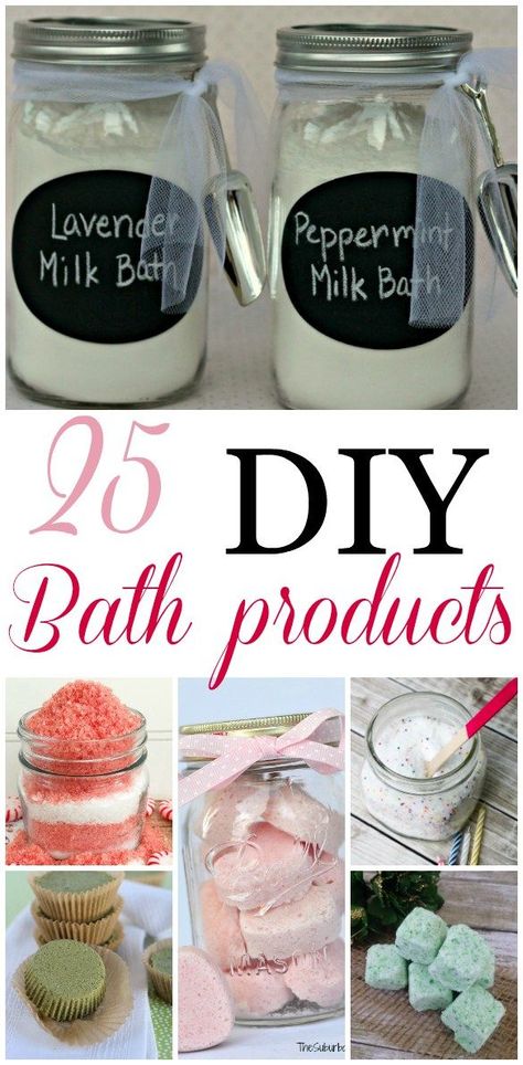 As a lover of all things bath and smelly, I have the ultimate list of homemade bath products that you can try out from home! Bathroom Spray, Homemade Cosmetics, Homemade Bath, Easy Diy Decor, Diy Baby Gifts, Easy Christmas Gifts, Homemade Bath Products, Diy Art Projects, 15 Diy