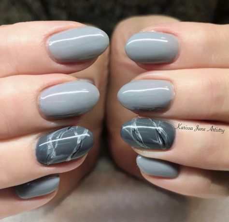 Fall Grey Nail Designs, Grey Marble Nails Acrylic, Gray Marble Nail Designs, Grey Marble Nail Designs, Gray Marble Nails, Grey Marble Nails, Grey Winter Nails, Grey Gel Nails, Gell Nails